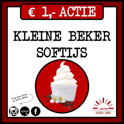 kleine beker softijs